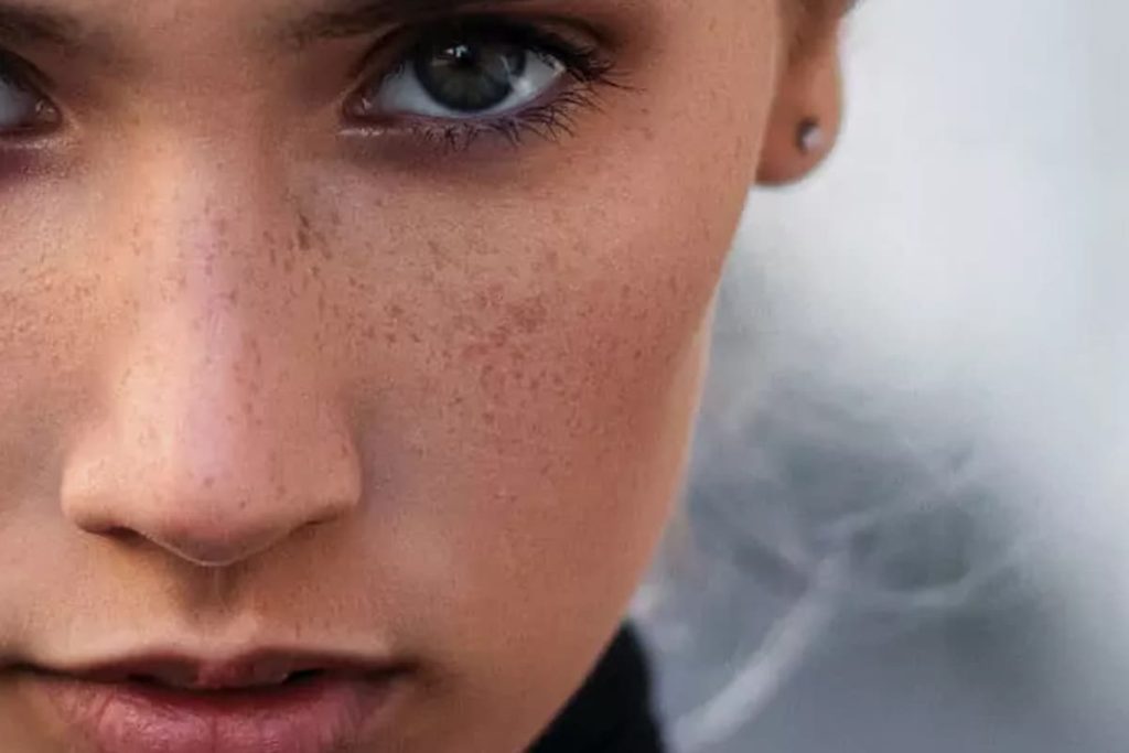 woman staring
