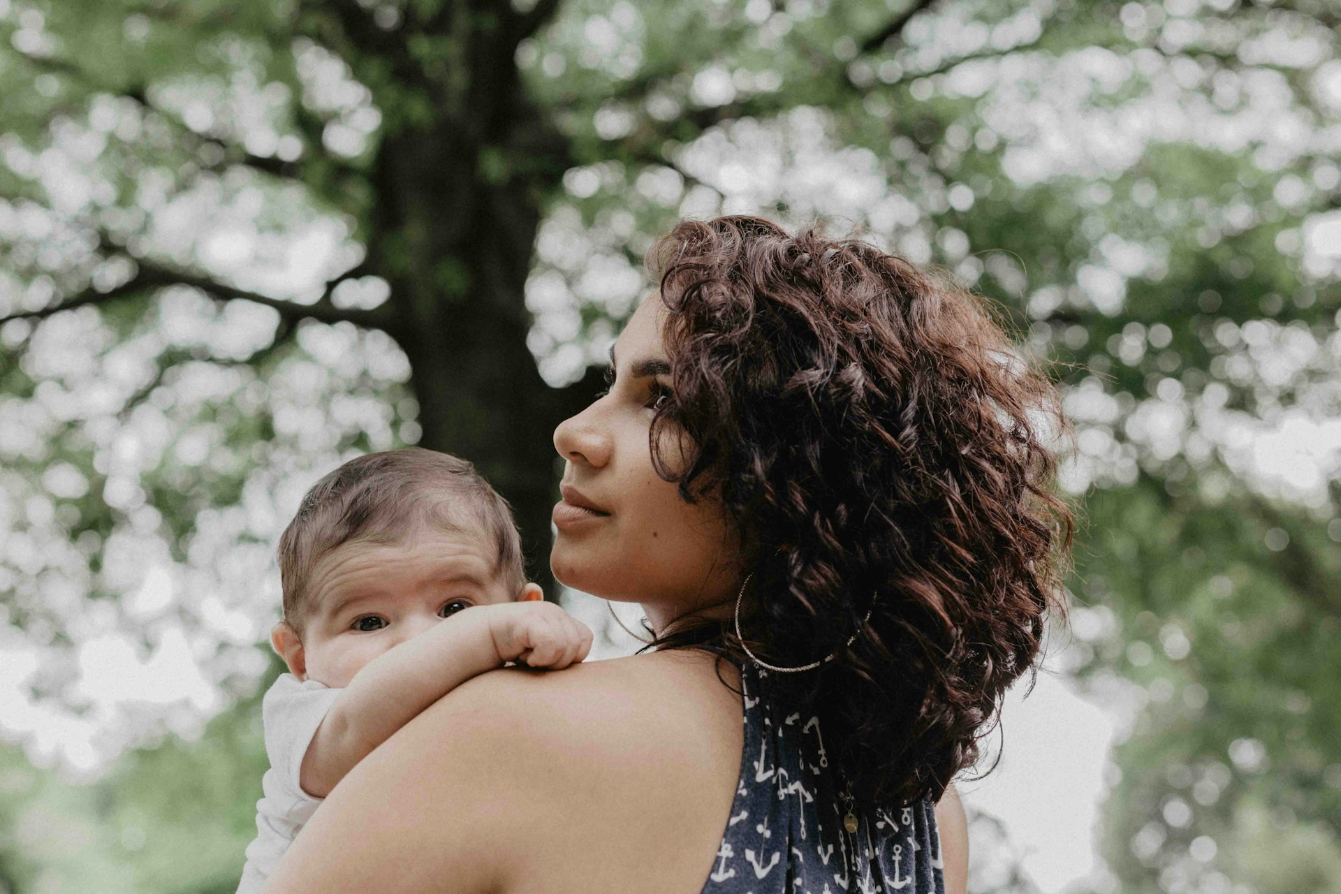 woman with child