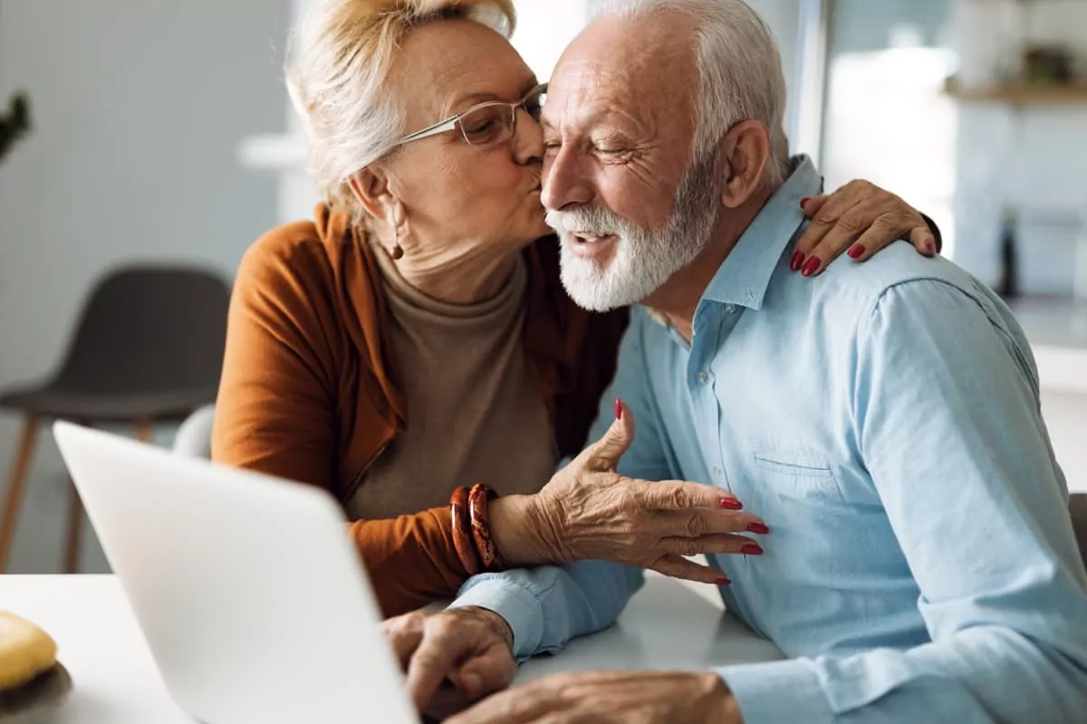 elderly couple